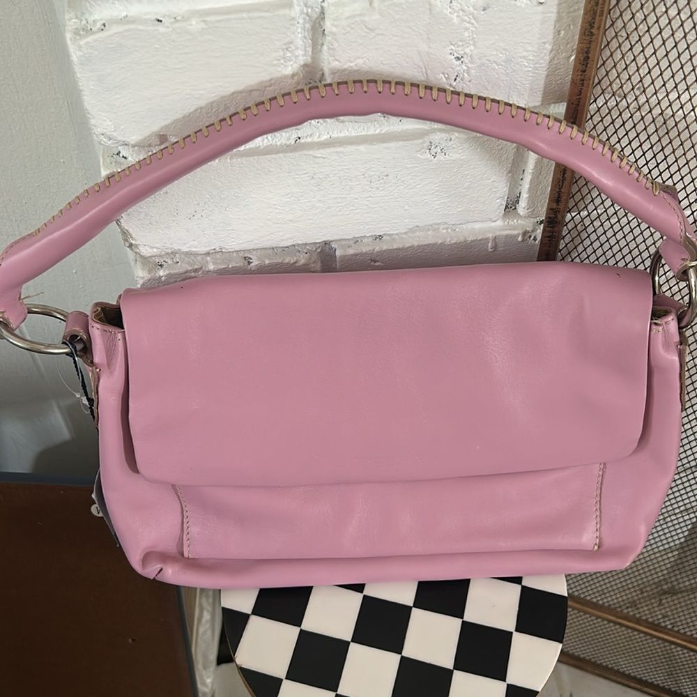 Tosca Blu pale pink Leather‎ shoulder Handbag